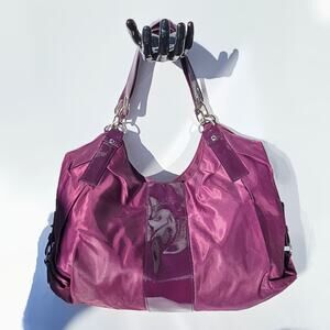 Calvin Klein Plum Purple Nylon Hobo Bag